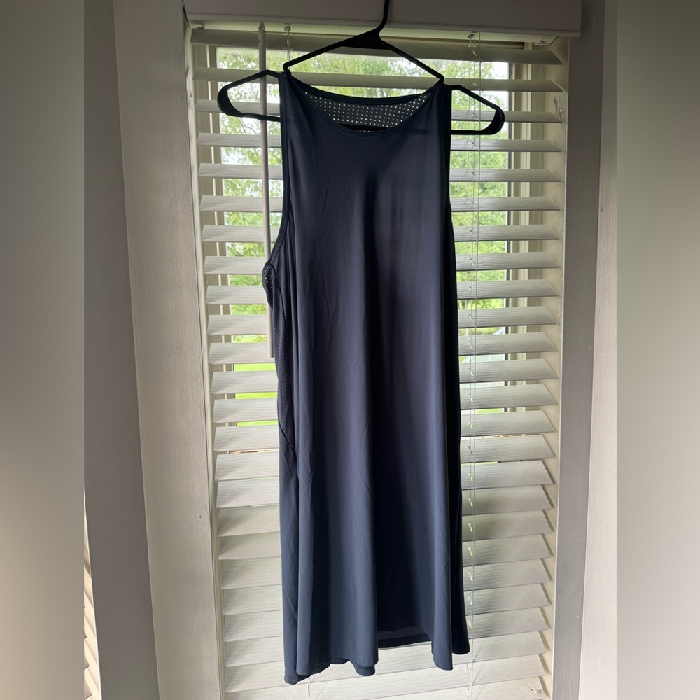 Dusty Blue Sweaty Betty Athletic Mesh Dress
